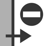 Stop At Boundary SVG Icon